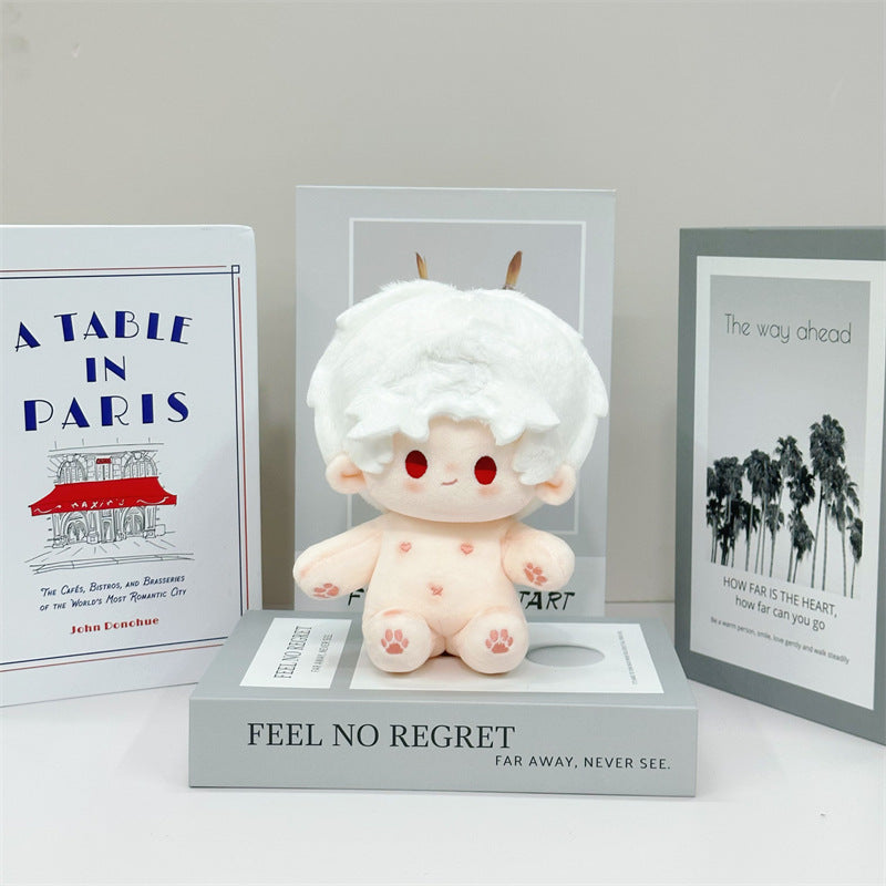 Cotton Doll with Bean Eyes - 20cm Changeable outfits Cotton Doll