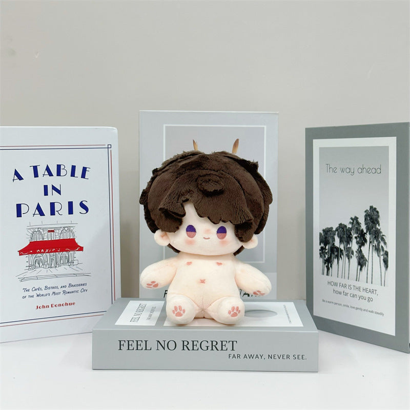 Cotton Doll with Bean Eyes - 20cm Changeable outfits Cotton Doll