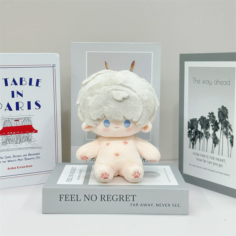 Cotton Doll with Bean Eyes - 20cm Changeable outfits Cotton Doll